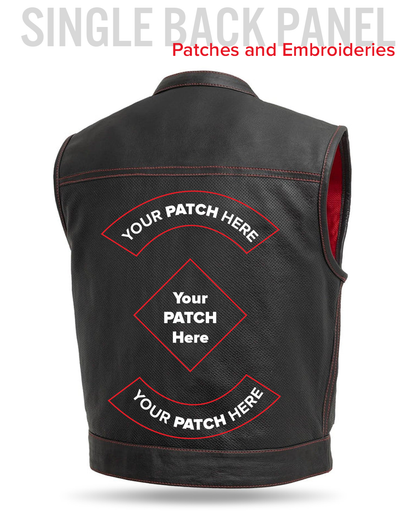 Lowrider Perforated Men's Leather Vest