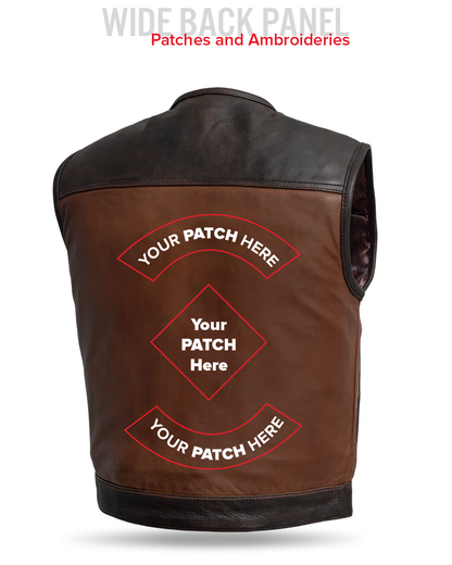 Lowside Rider Men's Motorcycle Leather Vest