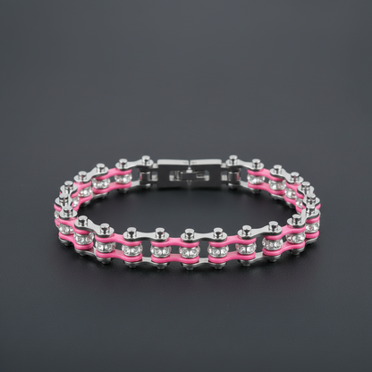 SK2018  Mini Size Two Tone Silver Pink With White