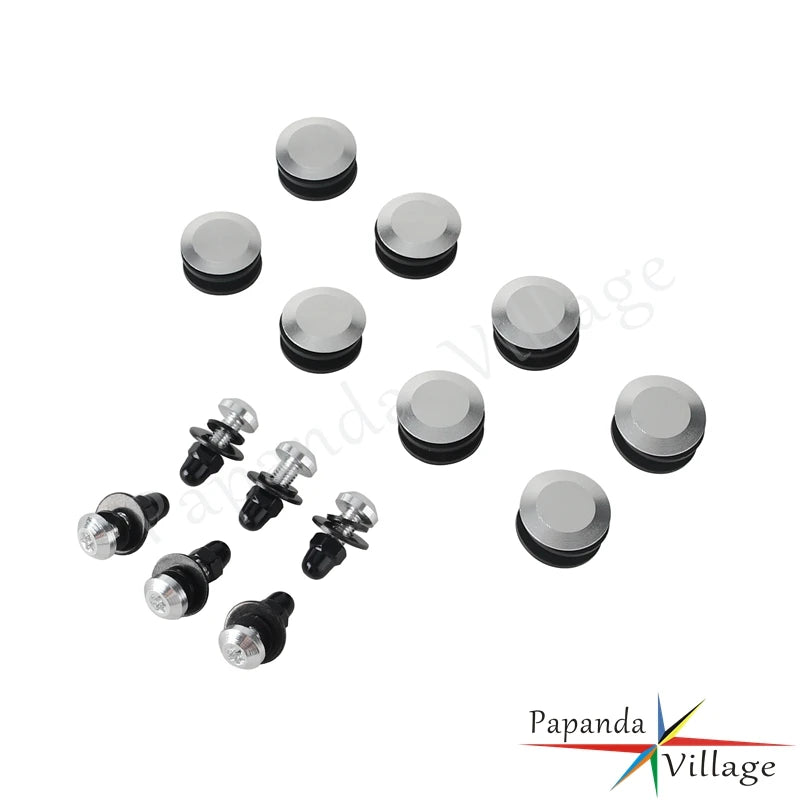 Screws Aluminum Motorcycle Windscreen Fairing Mudguards Bolts Bushing Inserts Kit  For Harley FXDWG FXWG FXST FXSTC FXST FXSTB