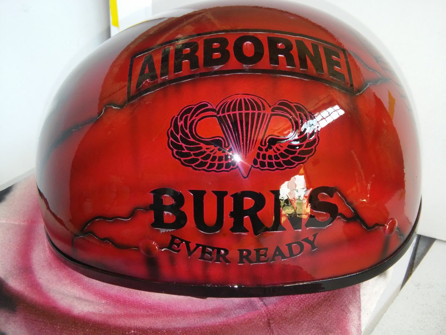 Crimson Tide and Military themed helmet