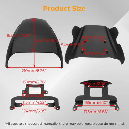 Brand New Motorcycle Front Fairing Easy Install Mounting Kit Included Fit For Harley Sportster S Rh1250S 2021-2026 Gloss Black