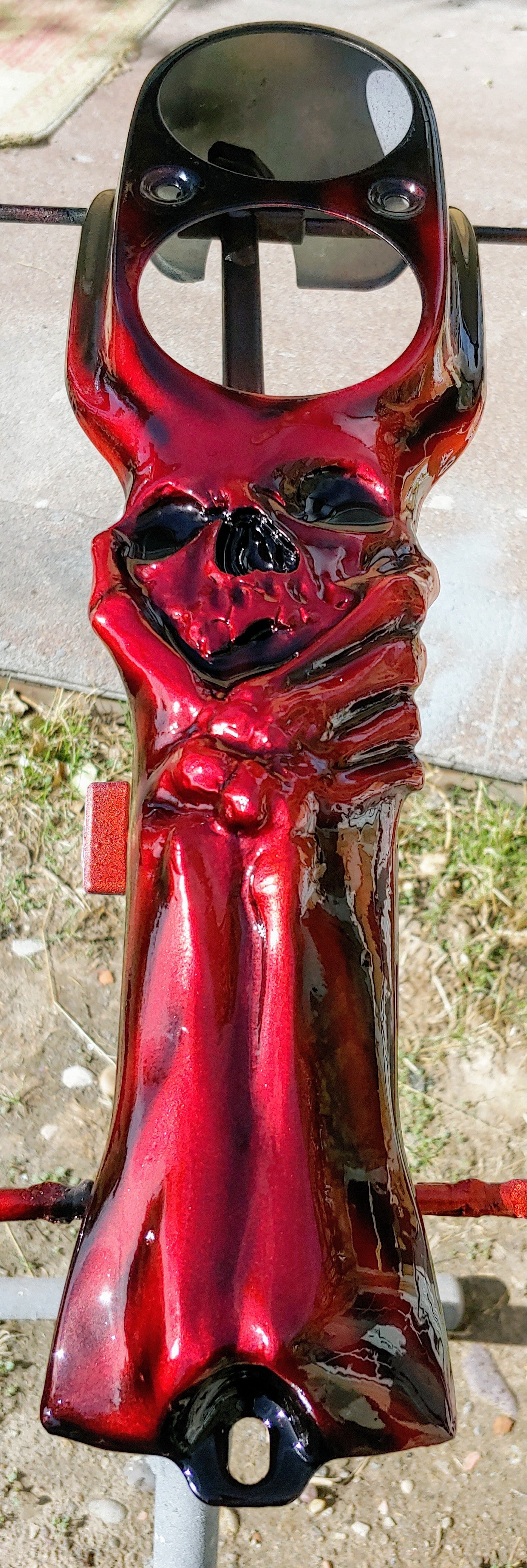 Harley Davidson console with 3D skull theme