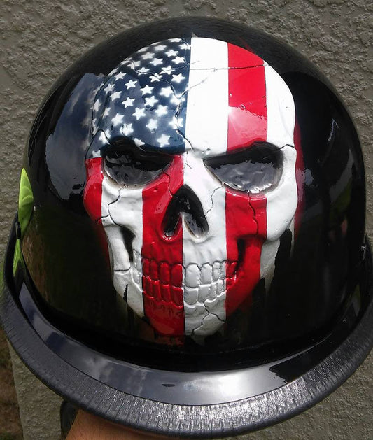 Harley American Flag skull Helmet
