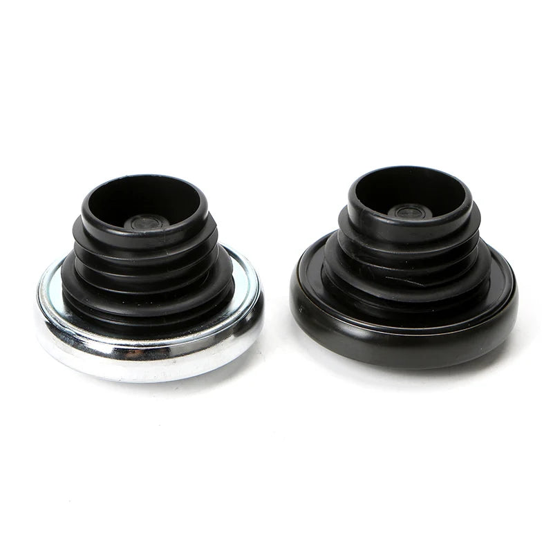 Motorcycle Vented Fuel Tank Cap Oil Fuel Gas Tank Cover For Harley Sportster 883 XL Dyna Softail Right-hand Thread Smooth Black