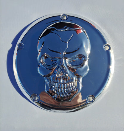 Chrome 3D skull derby Cover