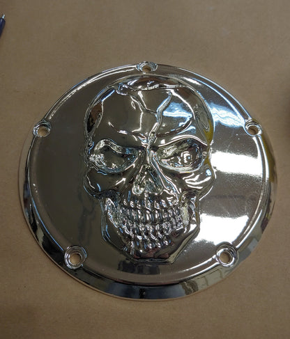 Chrome 3D skull derby Cover