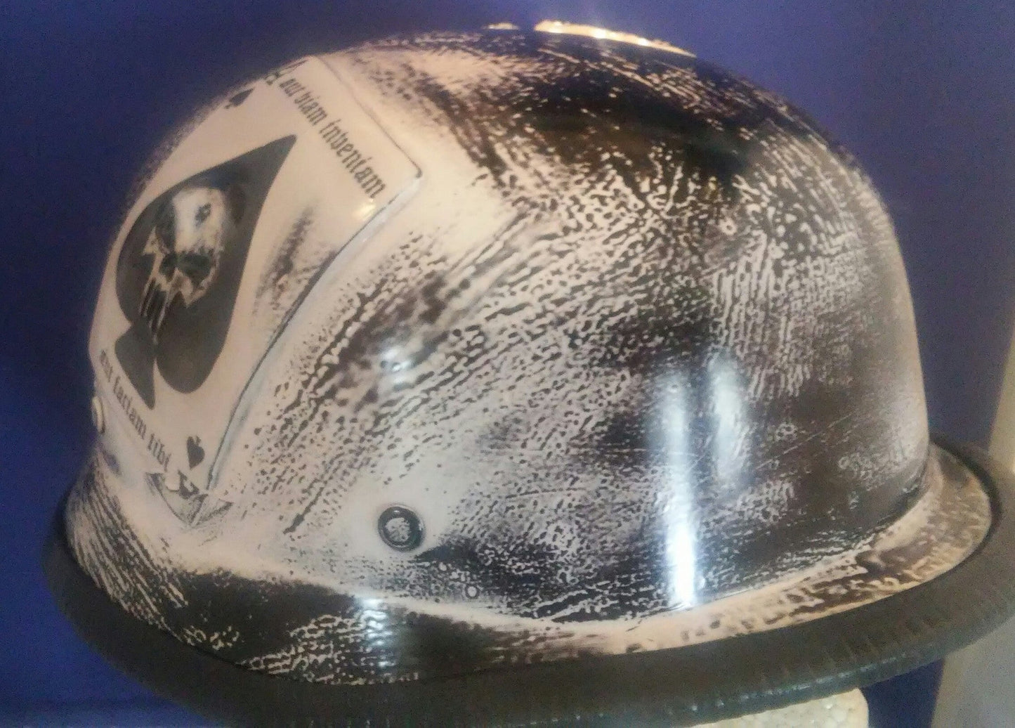 helmet WW2 Helmet with USMC and Deadman's ace