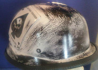 helmet WW2 Helmet with USMC and Deadman's ace