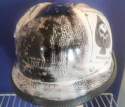 helmet WW2 Helmet with USMC and Deadman's ace