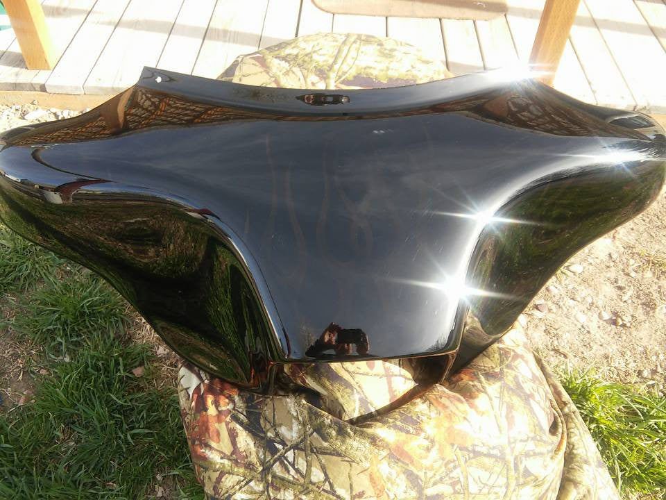 Harley Fairing Ghost Flames