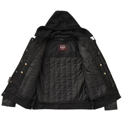 Nightstrike Men’s Motorcycle Leather Jacket