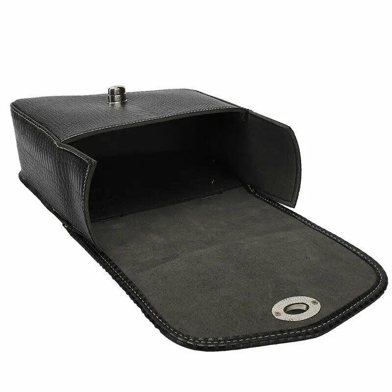 Motorcycle PU Leather Luggage Side Saddle Bag For Harley Sportster XL883 1200 Left Right Black Saddlebag Motorbike Accessories