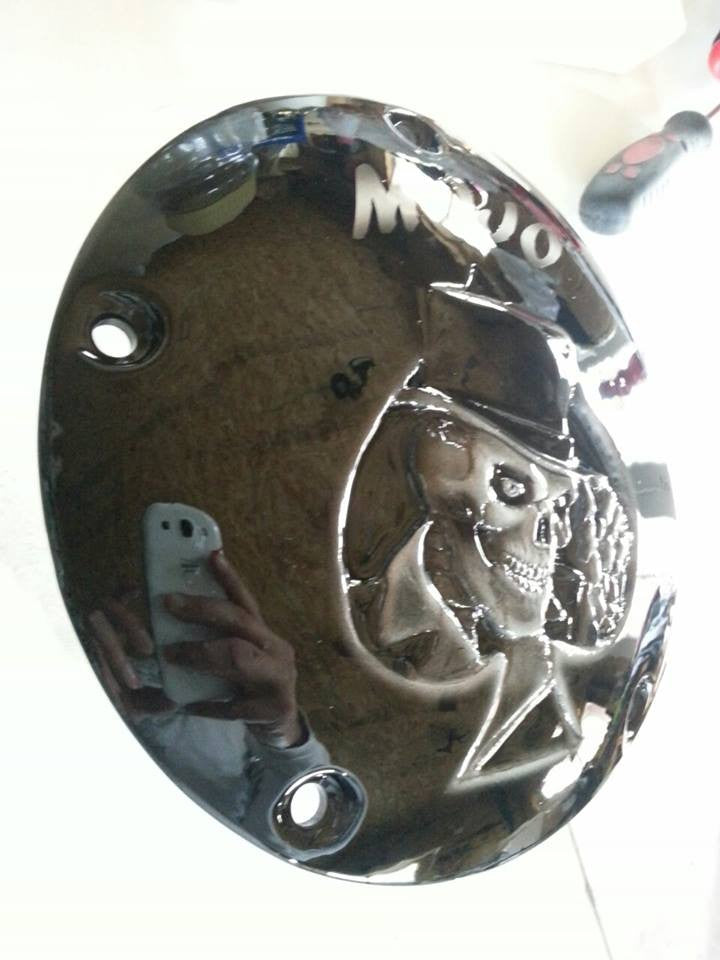 Harley Derby Cover Gentleman Skull Ace of Spades