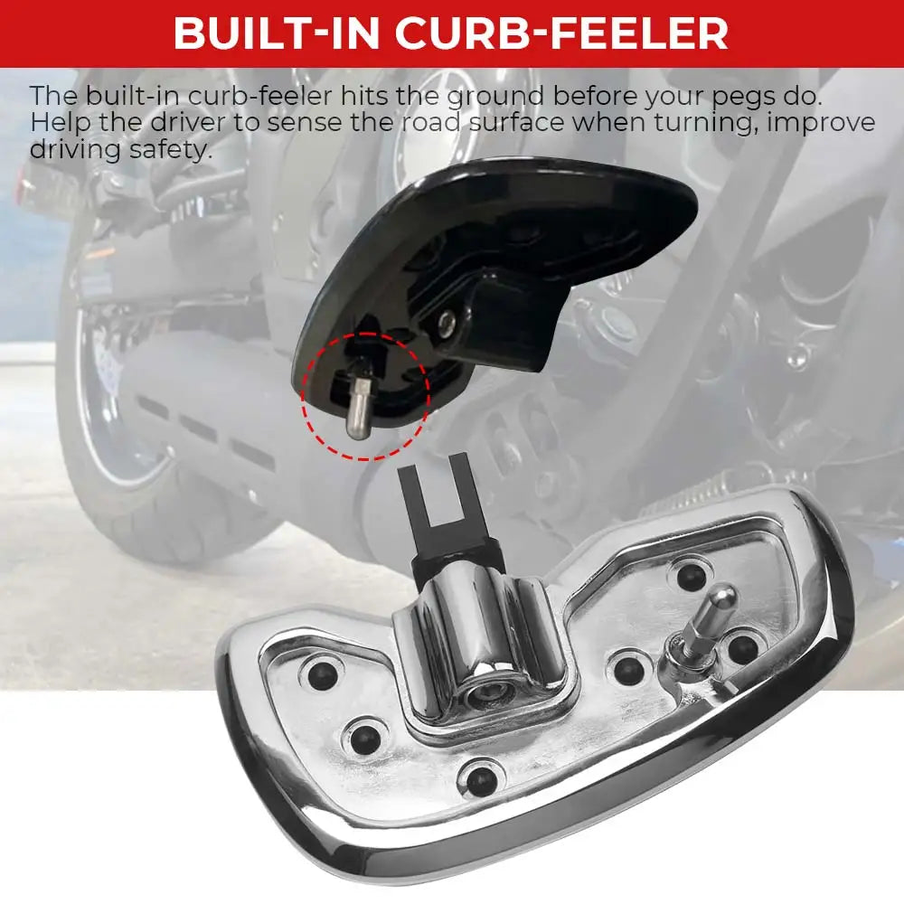 Motorcycle Driver Footboard Rider Footpegs Footrests Adjustable For Harley Softail Low Rider S FXLRS 2020 2021 2022 2023 2024