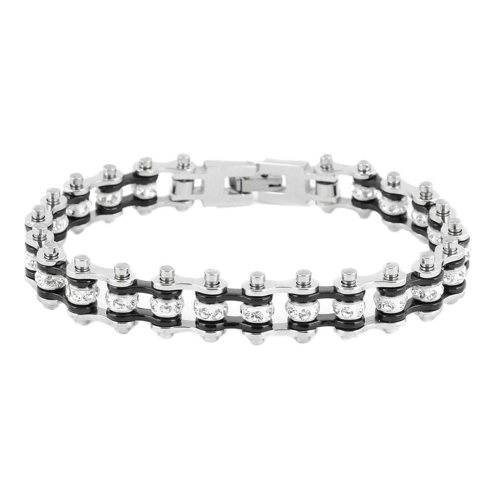 SK2016  Mini Size Two Tone Silver Black With White