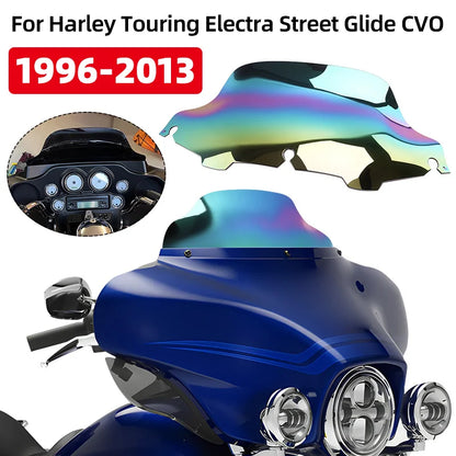 8 Inch Motorcycle Accessories Iridium Windscreen Wind Deflector Covers For Harley Touring Electra Street Glide CVO 1996-2013