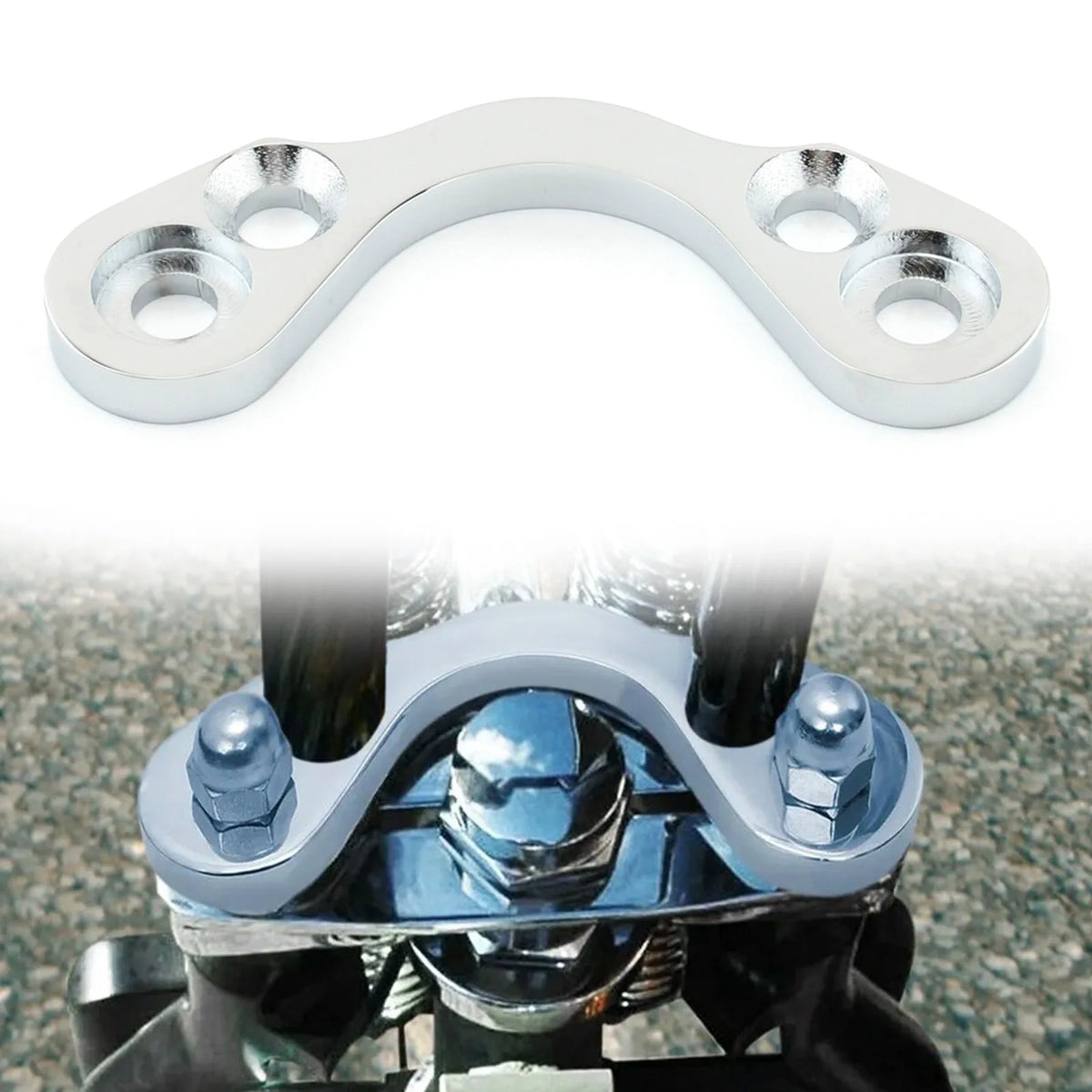 Motorcycle Springer Handlebar Tree Adapter Top Clamp Converter 3.5 4.75 Riser For Harley Davidson like DNA