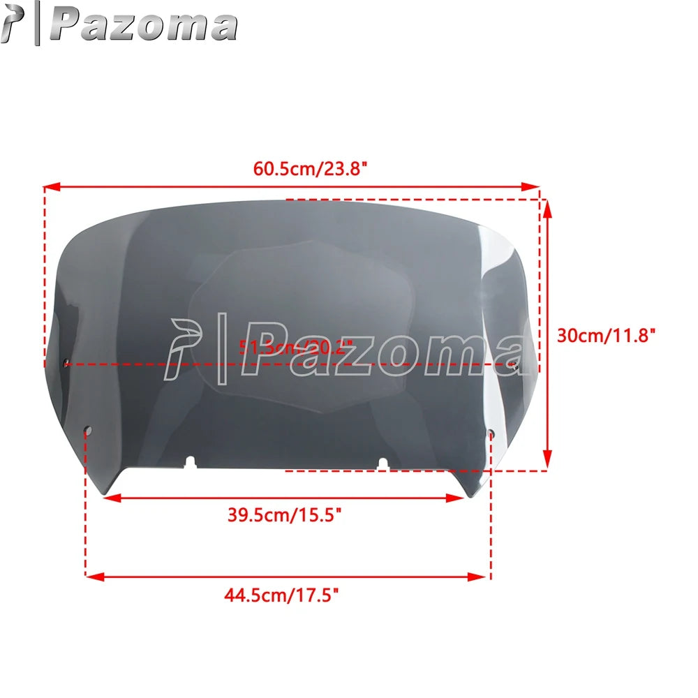 12inch Windshield Motorcycle Upper Fairing Windscreen 12" Wind Screen For Harley CVO Road Glide FLTRXSTSE FLTRXSE 121 2023-2026