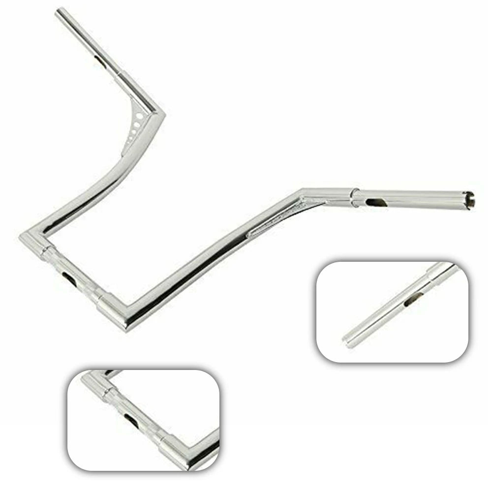 Motorcycle Handlebars 1 1/4" Ape Hangers 12" Rise Batwing Handle Bar For Harley Davidson Softail FLST FXST Sportster XL Dyna Road King Chrome