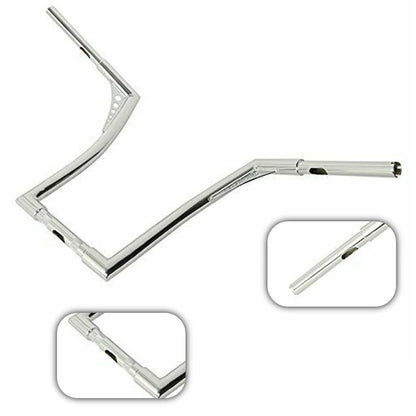 Motorcycle Handlebars 1 1/4" Ape Hangers 12" Rise Batwing Handle Bar For Harley Davidson Softail FLST FXST Sportster XL Dyna Road King Chrome