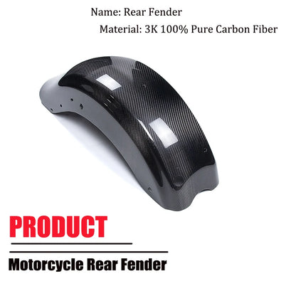 For Harley Davidson Touring Models Street Glide Road Glide King 2009-2023 Carbon Fiber Rear Fender Fairing Motorcycle Accessorie