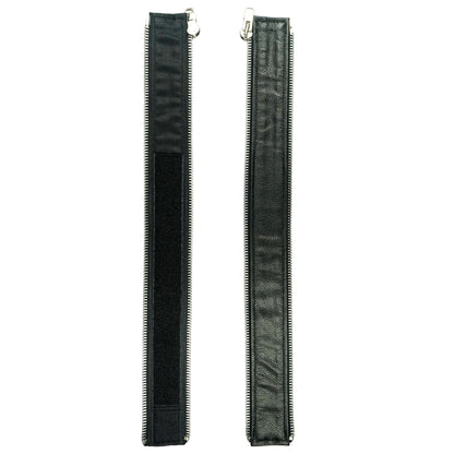 VXP51 Men's Black Universal Vest Expander Panel with Silver Aluminum Zip