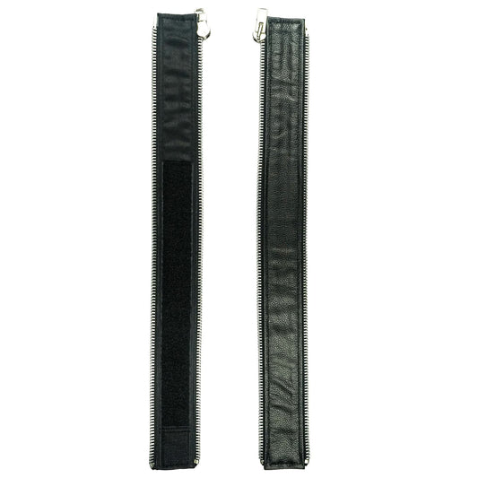 VXP51 Men's Black Universal Vest Expander Panel with Silver Aluminum Zip