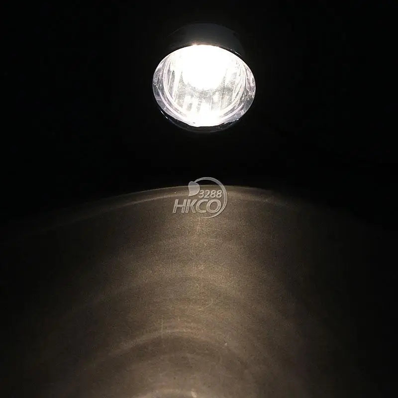 Motorcycle Headlight Passing Lights 4inch Universal Pair Chrome Spotlights Fog Projector Lightings for 2011 Harley Davidson ...