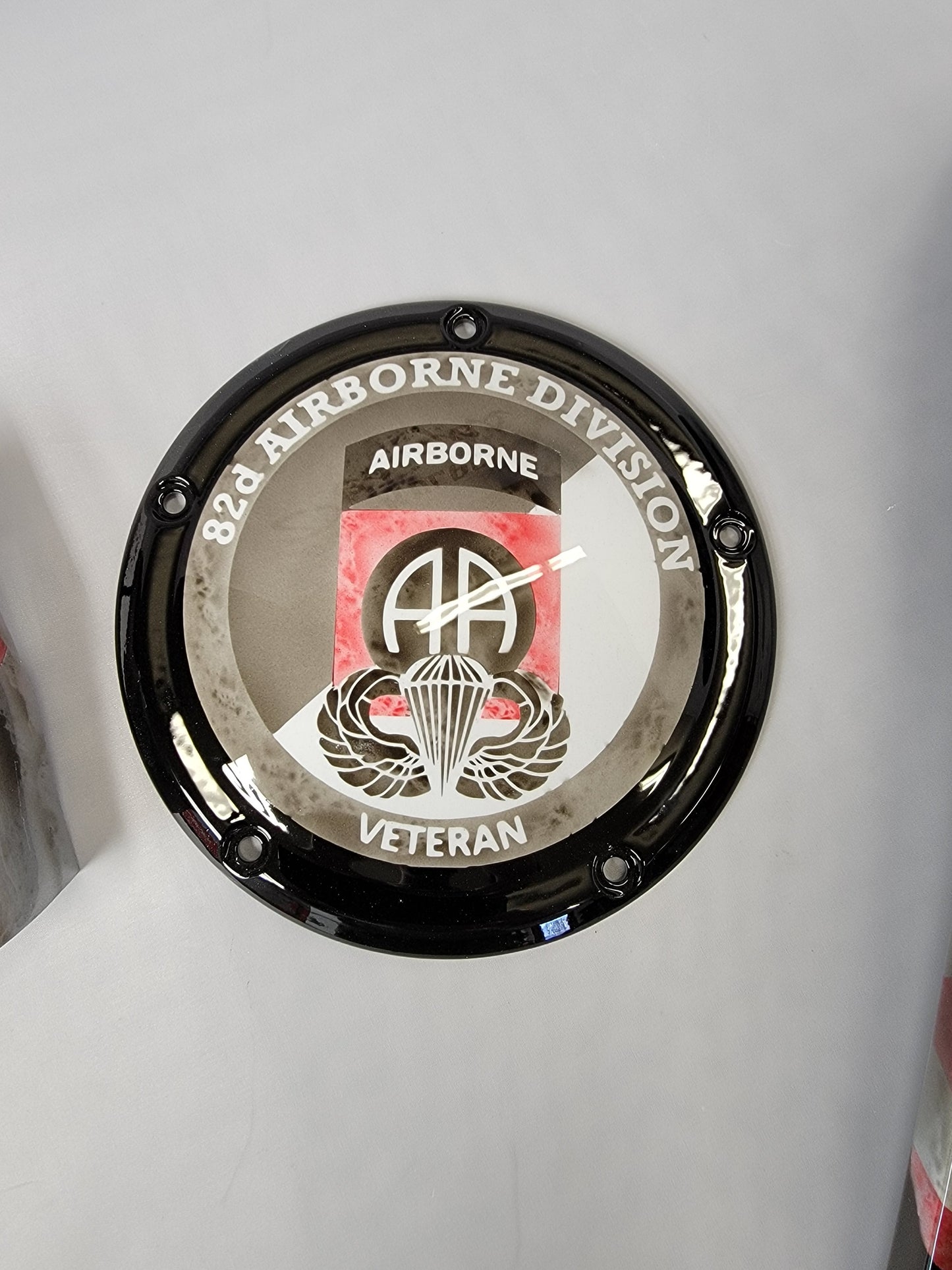 82nd airborne Harley derby cover