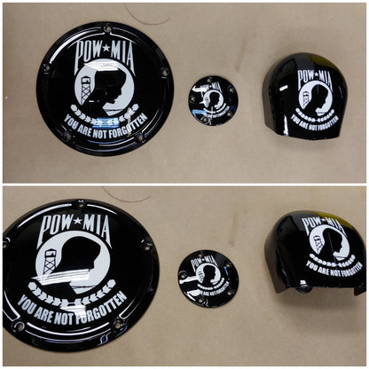 Pow MiA derby cover, points and horn cover