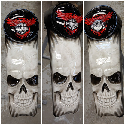 Harley Davidson touring console eagle and skull theme
