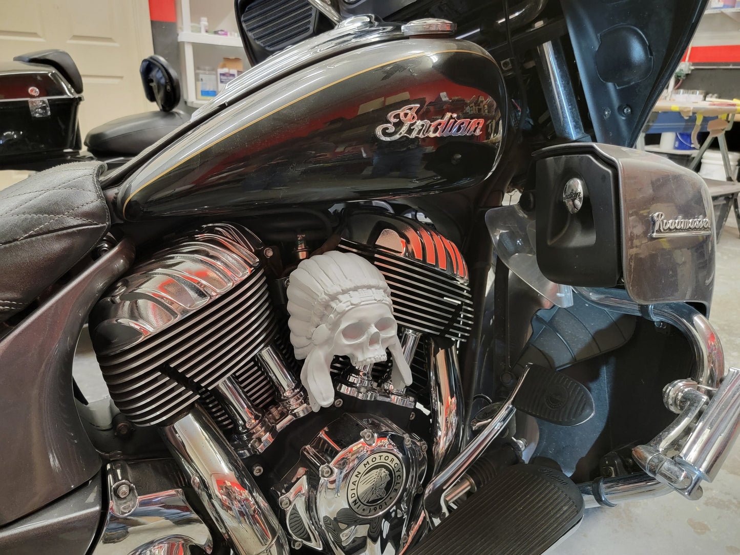 Indian skull warbonnet Horn cover
