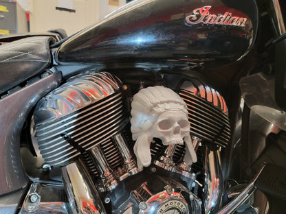 Color match Indian skull warbonnet Horn cover