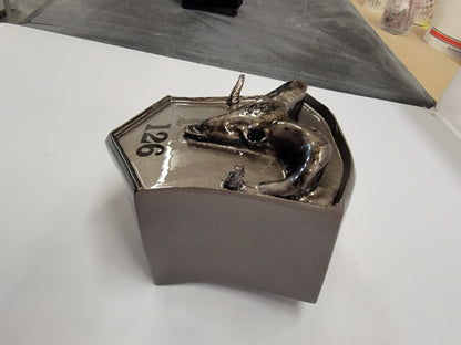 Indian ram skull horn cover