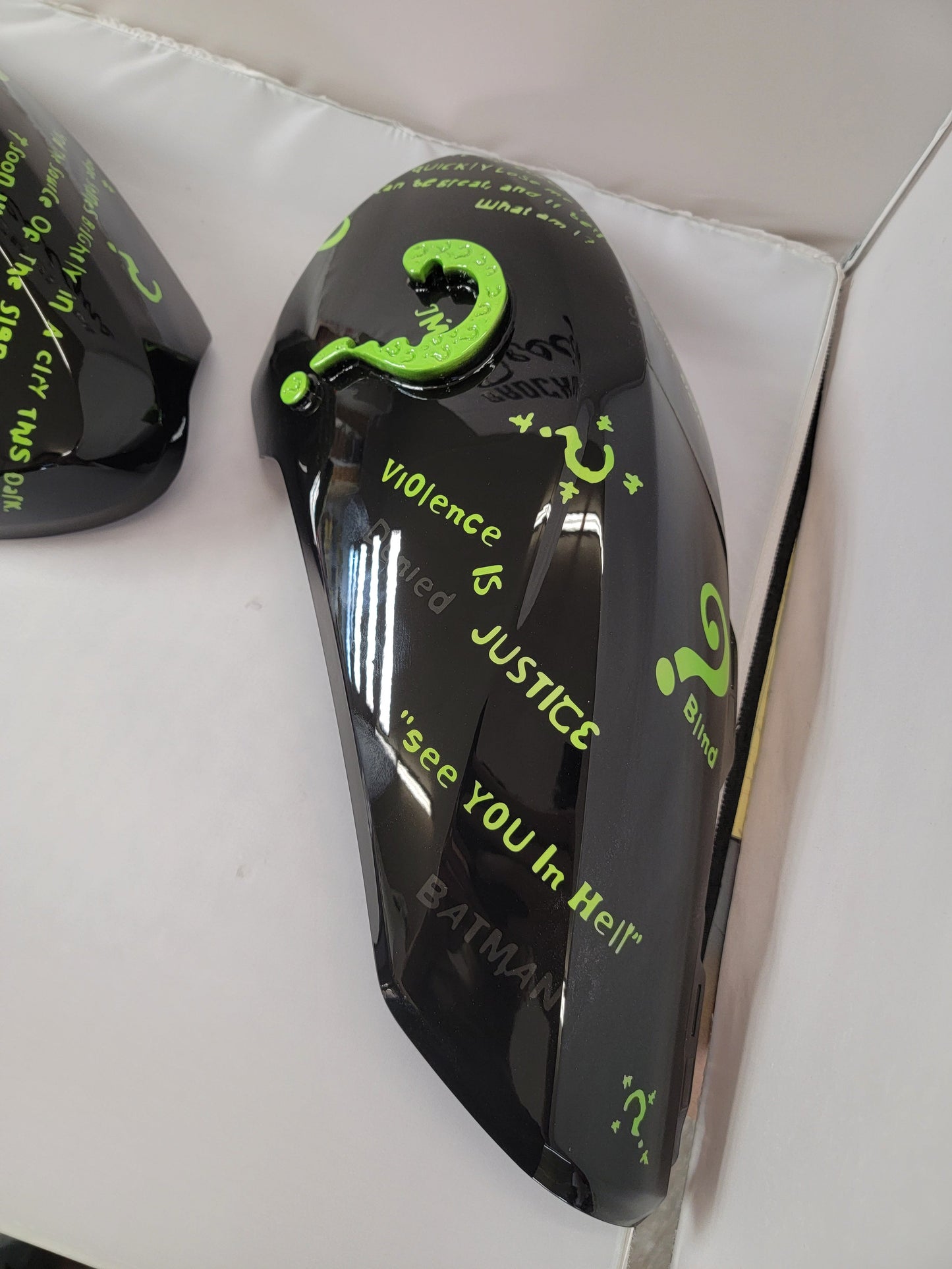 Indian tank cover shrouds Riddler theme