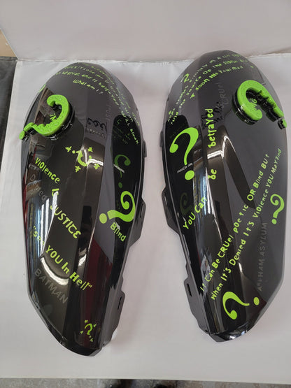 Indian tank cover shrouds Riddler theme