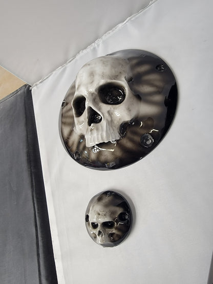 3D Ancient Skull derby and points cover