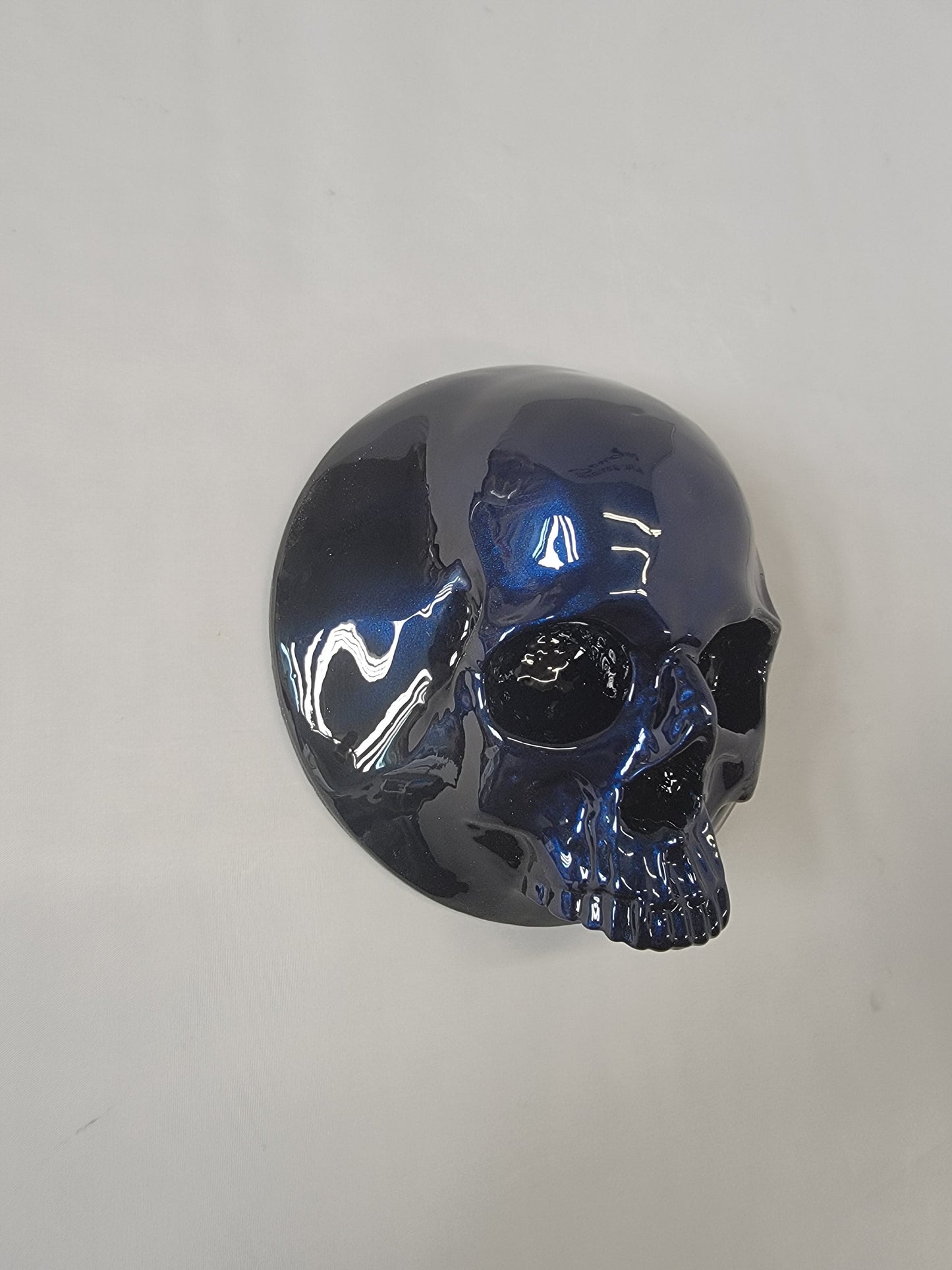 Ancient skull stretching through Honda Fury 14-21 derby cover
