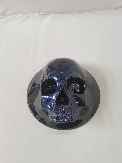 Ancient skull stretching through Honda Fury 14-21 derby cover