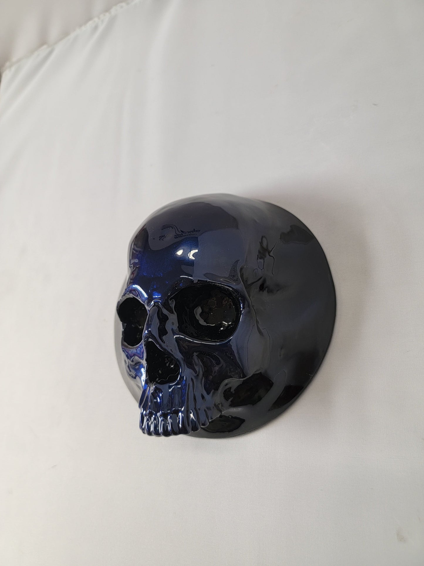 Ancient skull stretching through Honda Fury 14-21 derby cover