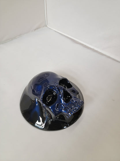 Ancient skull stretching through Honda Fury 14-21 derby cover