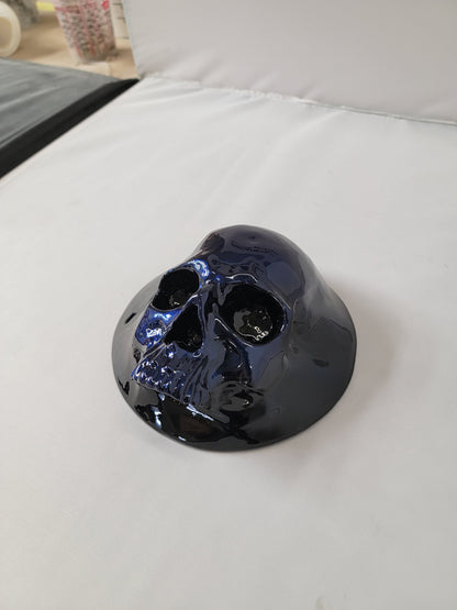 Ancient skull stretching through Honda Fury 14-21 derby cover