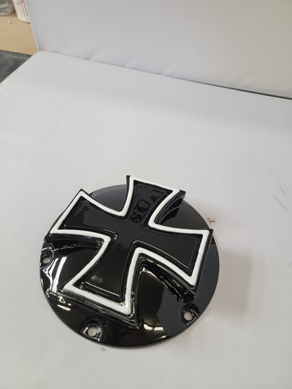 Maltese cross Harley derby cover