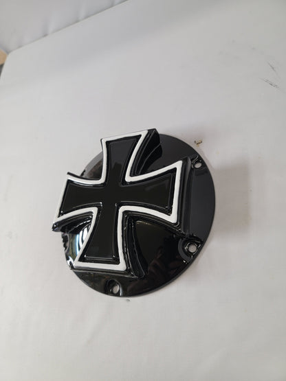 Maltese cross Harley derby cover
