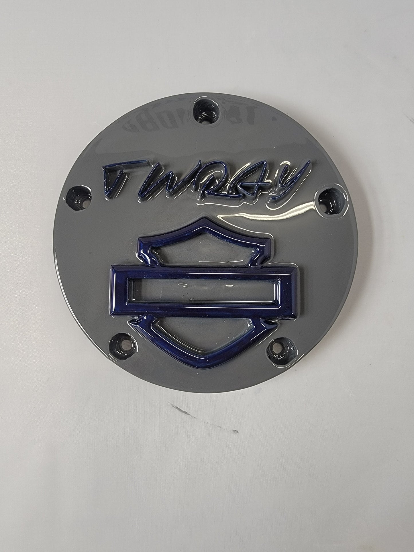Harley & customer signature derby cover