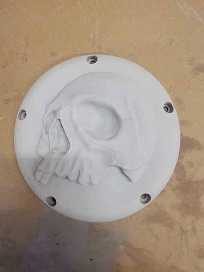 Harley Davidson derby cover twisted red skull