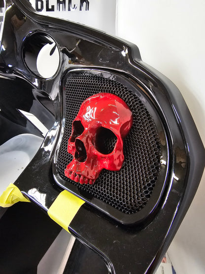 98-2024 Road Glide 3D Ancient Skull speakers grill covers set