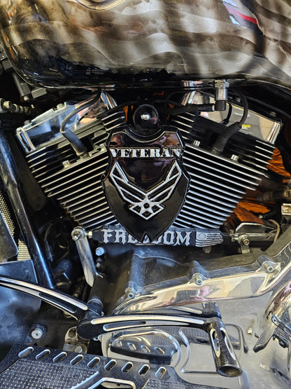 Side-mounted Veteran Air Force horn cover
