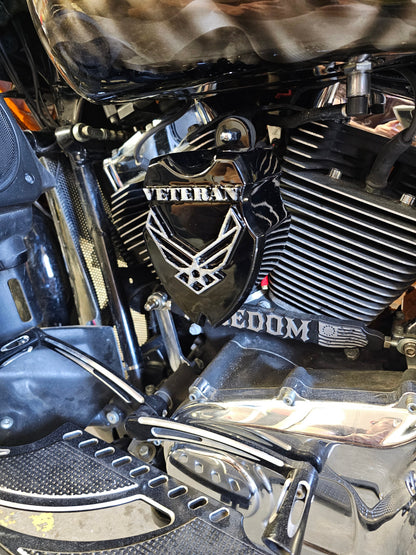 Side-mounted Veteran Air Force horn cover